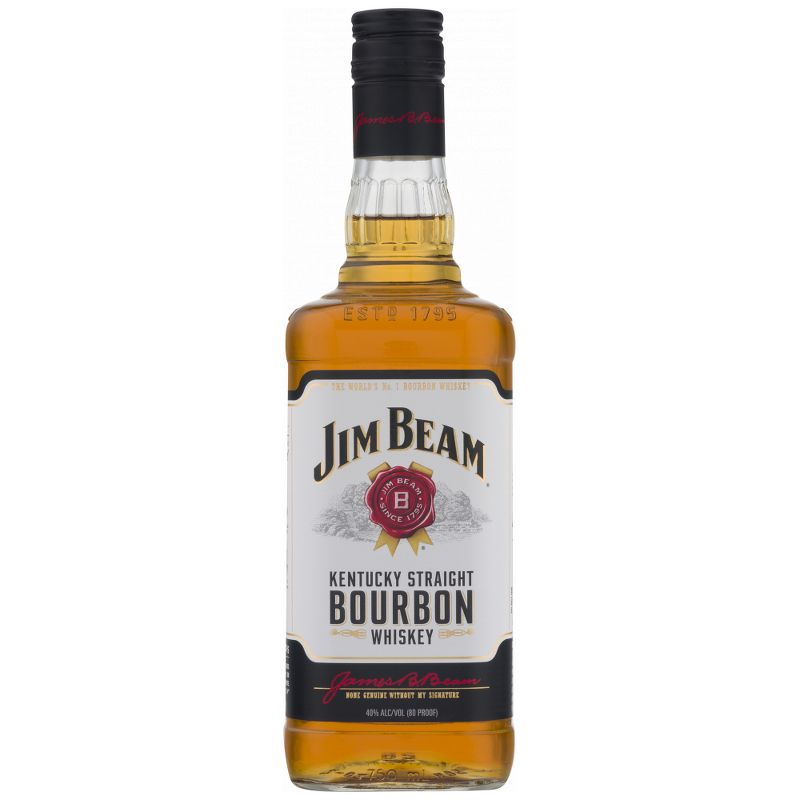 Jim Beam Kentucky Straight Bourbon Whiskey - 750ml Bottle