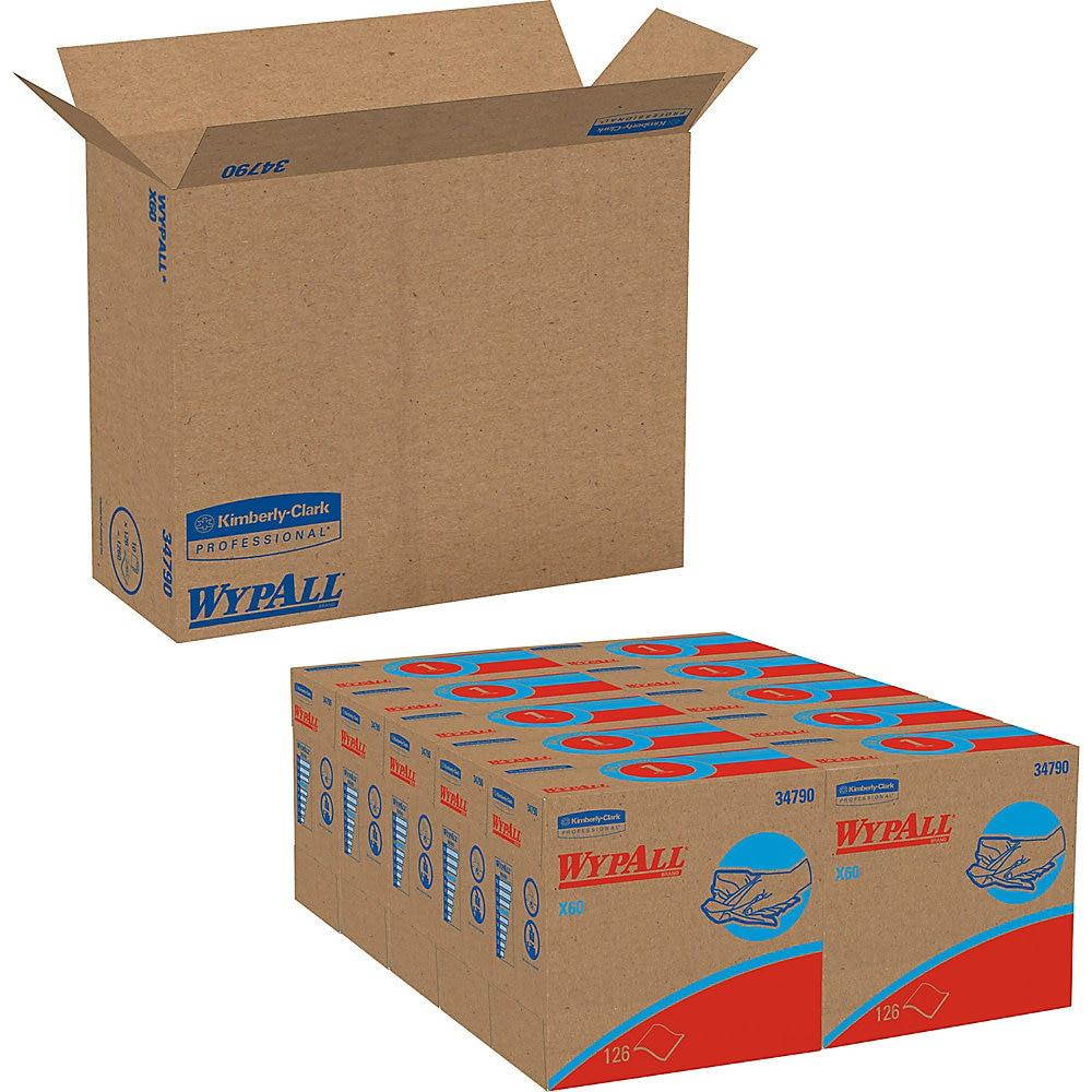 WypAll* X60 Wipers Nylon 9 1/8 x 16 7/8 126/Box 10 Boxes/Carton 34790CT