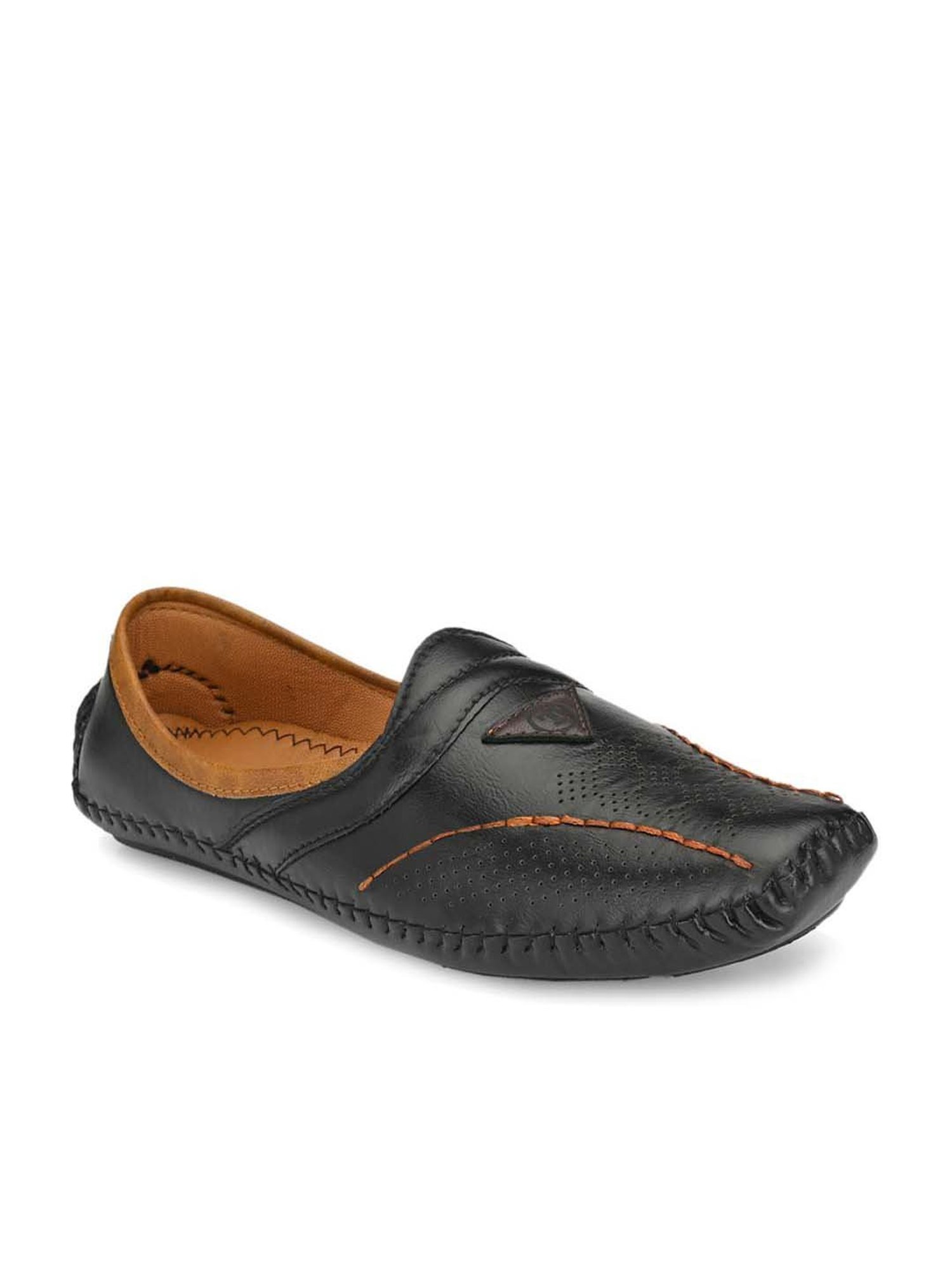 Walkstyle by El Paso Men's Black Casual Slip-Ons