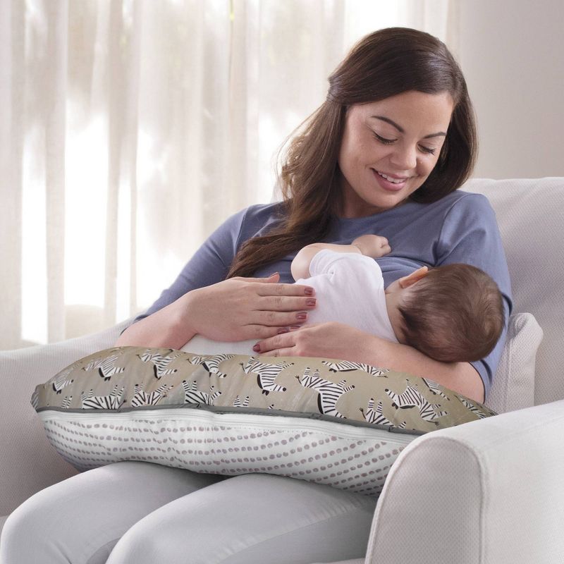 Boppy Original Feeding and Infant Support Pillow - Floral Stripes