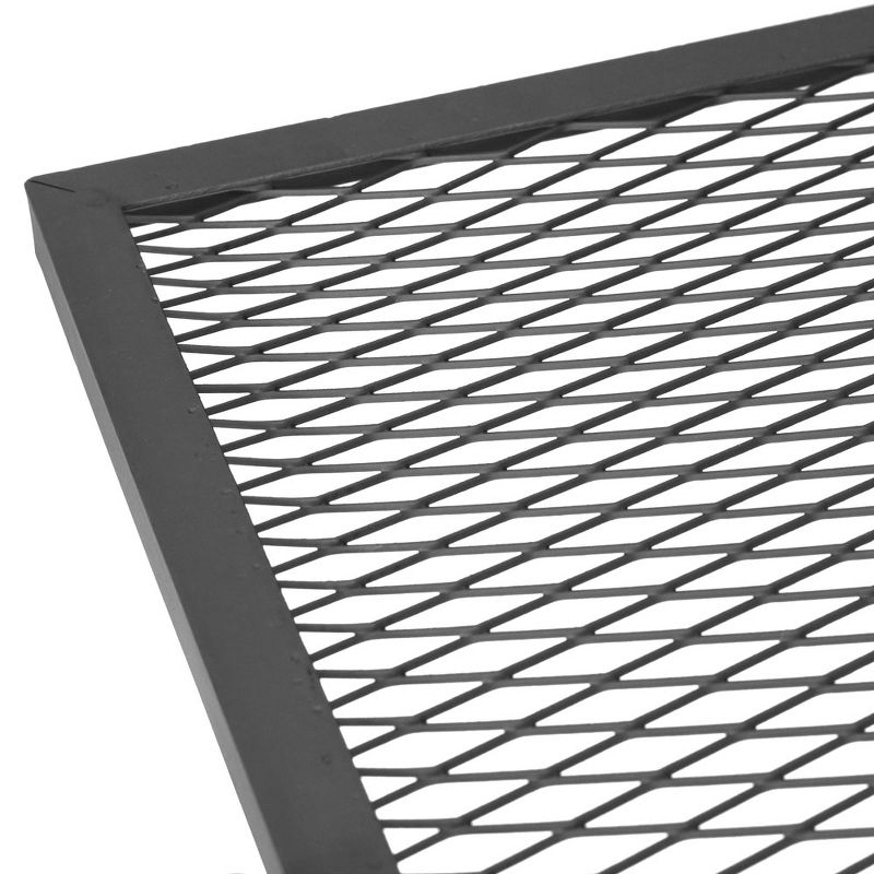 Sunnydaze Outdoor Heavy-Duty 360-Degree Rotating Adjustable Swivel Fire Pit Cooking Grill Grate - 24"