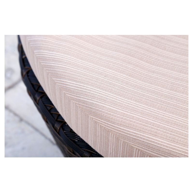 3pc Newport Outdoor Wicker Bistro Chair Set Espresso - Abbyson Living