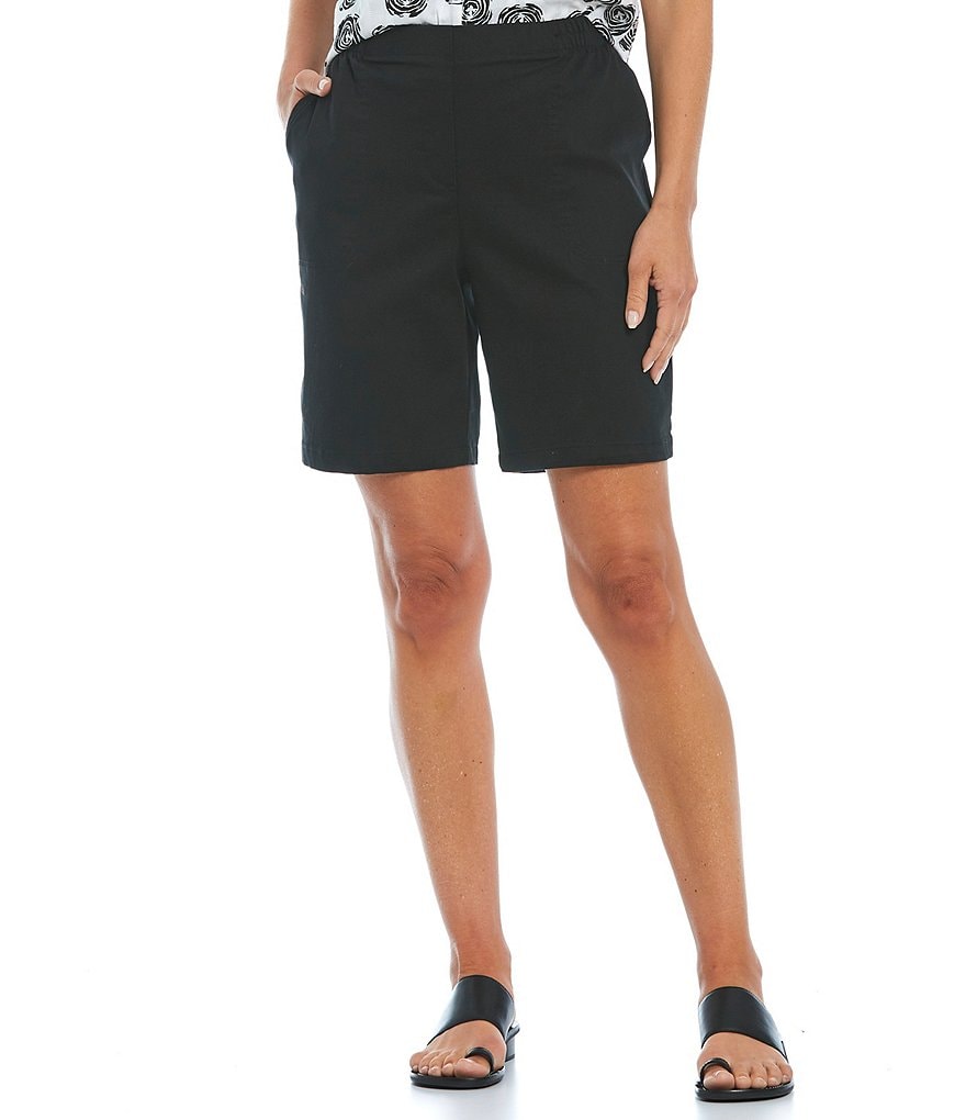 Allison Daley Petite Size True Navy Pull On Bermuda Shorts