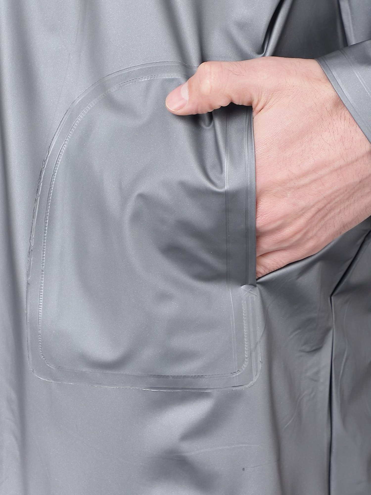 Dollar Grey Regular Fit Rainwear Jacket