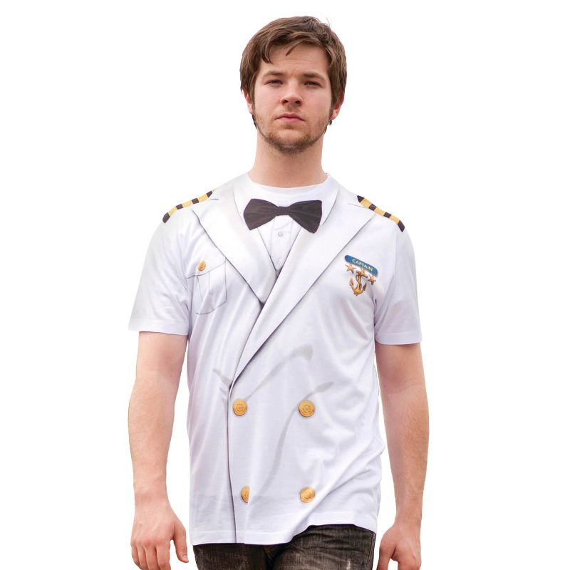 Men's Captain Costume Shirt - Medium