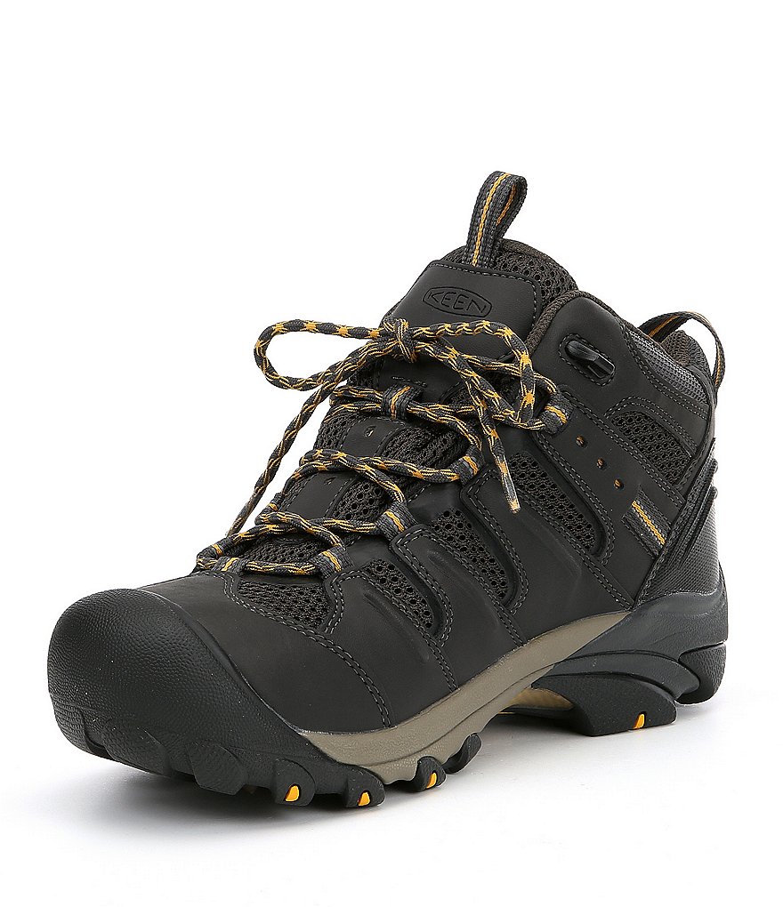 KEEN Men's Utility Lansing Mid Waterproof Steel Toe Work Boots
