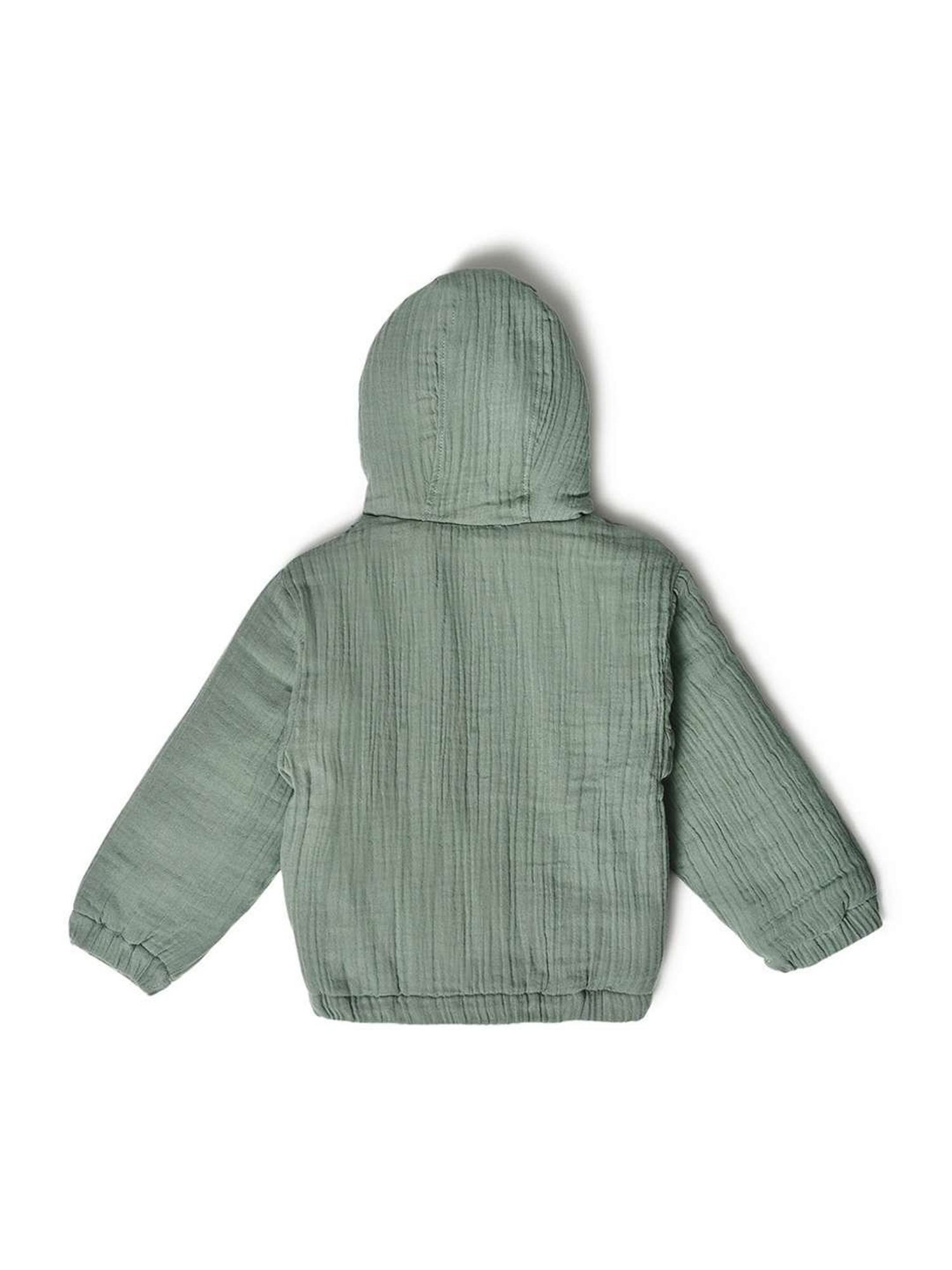 Kate & Oscar Kids White Regular Fit Full Sleeves Jacket