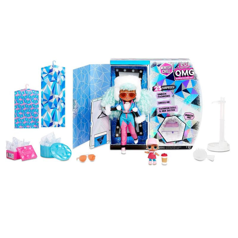 L.O.L. Surprise! OMG Winter Chill Icy Gurl Fashion Doll & Brrr B.B. Doll