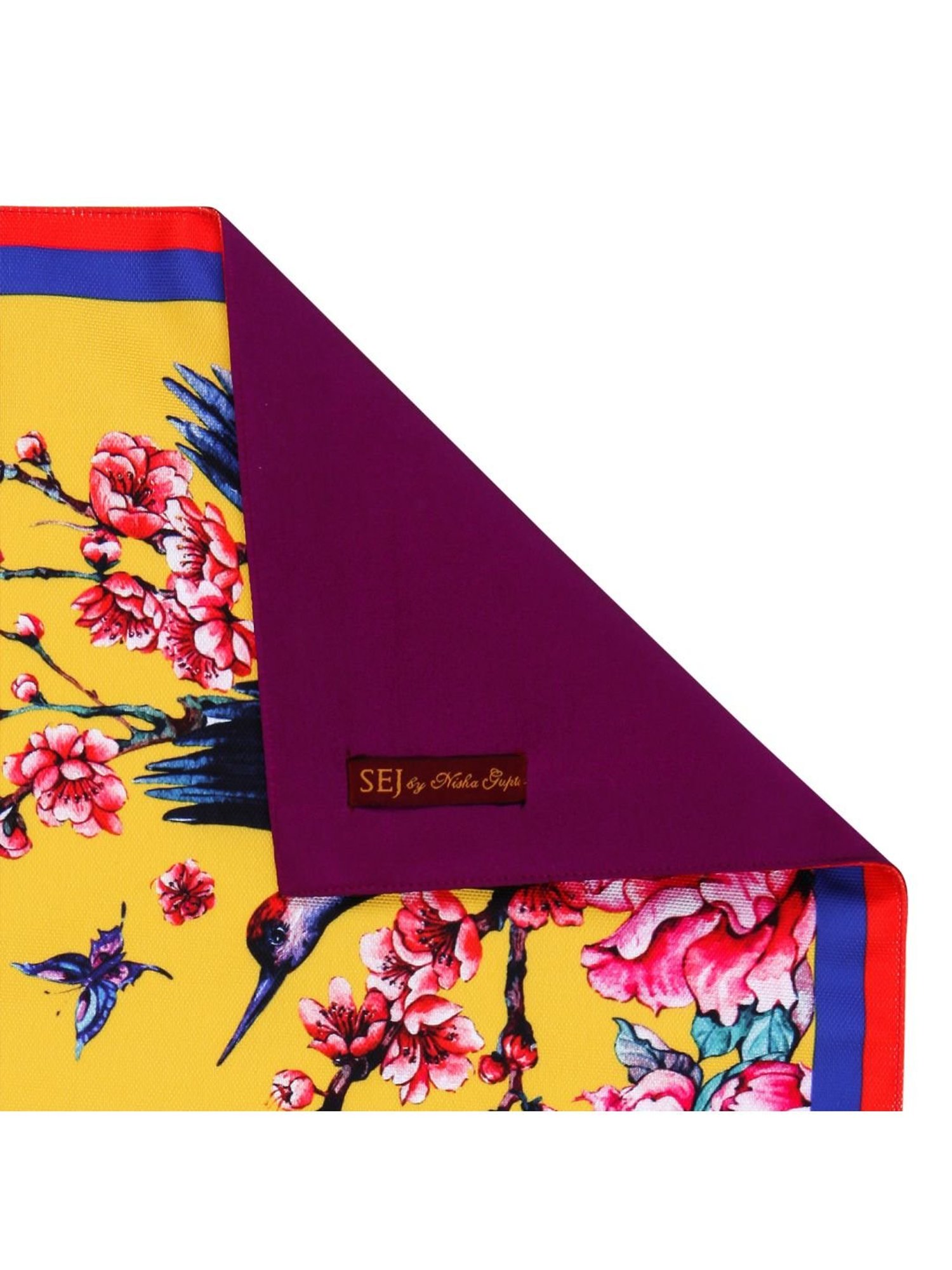 SEJ by Nisha Gupta Yellow Placemats - Set of 4