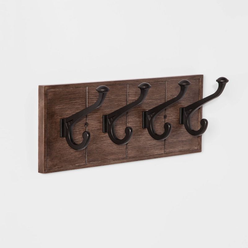 16" Domed Hook Rail Walnut - Threshold™