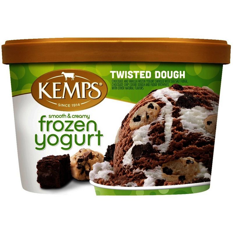 Kemps  Frozen Yogurt Twisted Dough Smooth & Creamy - 48oz