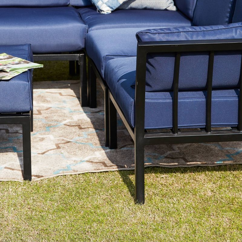 6pc Sectional Sofa Patio Conversation Set - Patio Festival