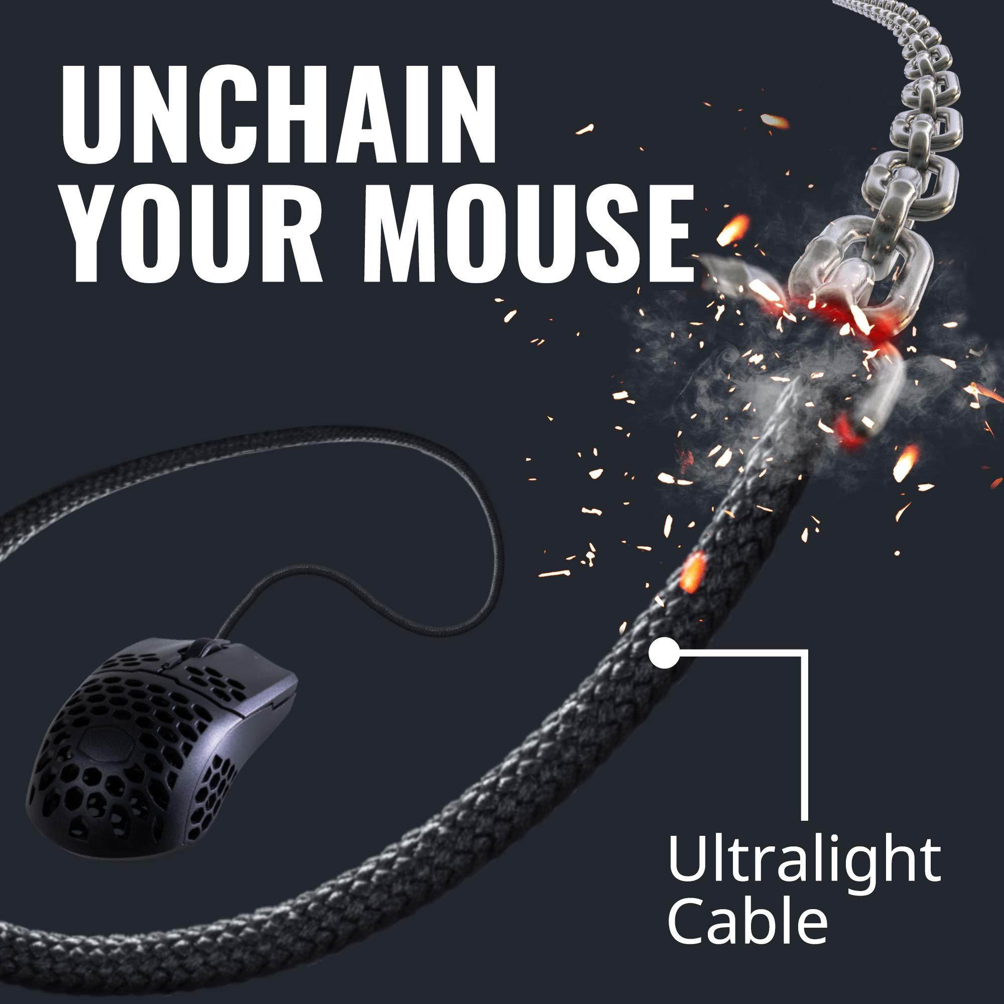 Cooler Master MM710 53G Gaming Mouse with Lightweight Honeycomb Shell with MPA-MP860-OSA-N1 Dual-Sided Gaming Mouse Pad with RGB Illumination