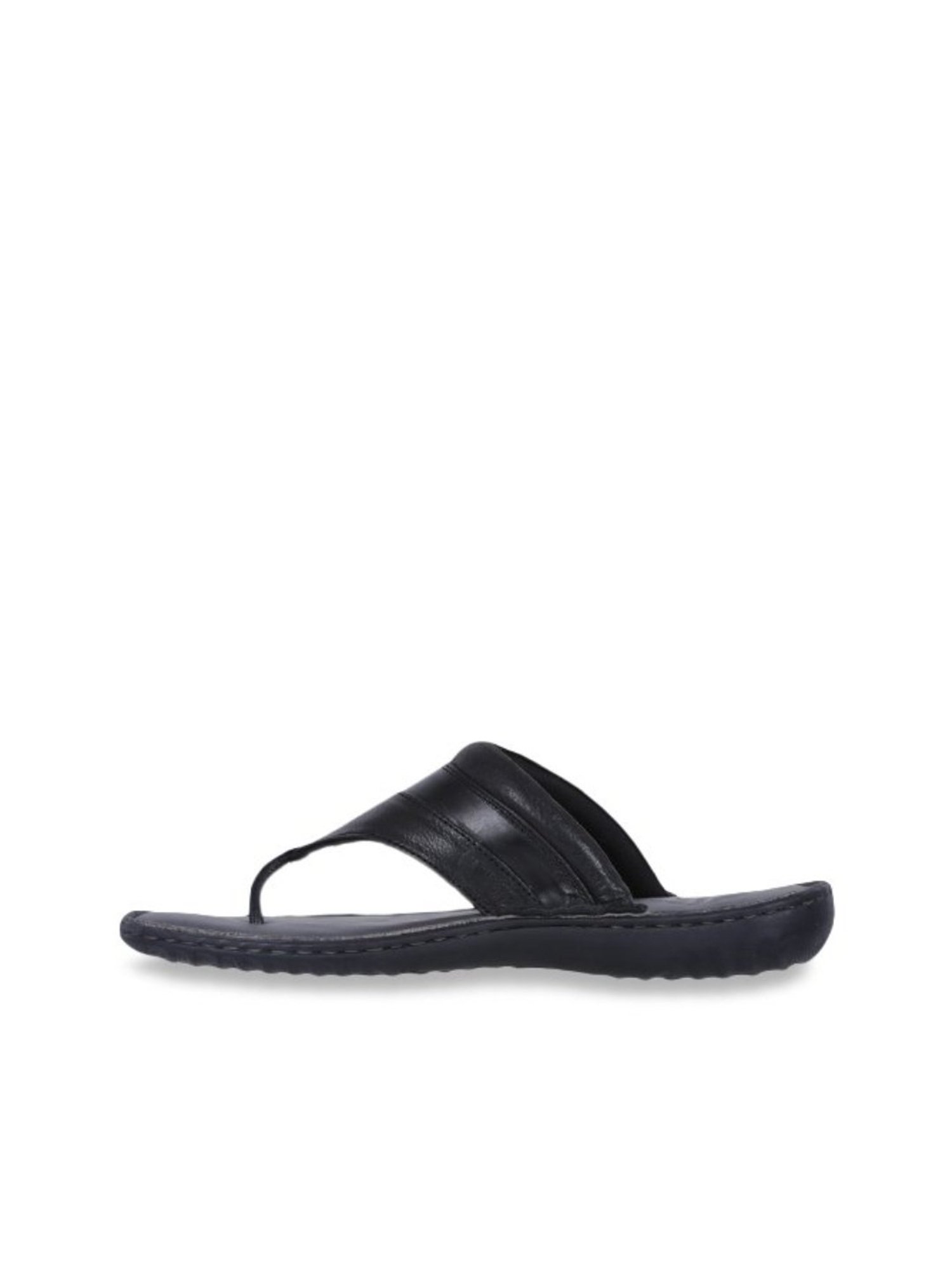 Woodland Men's Black Thong Sandals