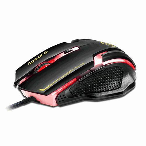 SUNSKY Wired USB Optical Mouse PC Mouse Gaming High Precision Gaming Mouse for Computer PC Laptop Mice with LED Light