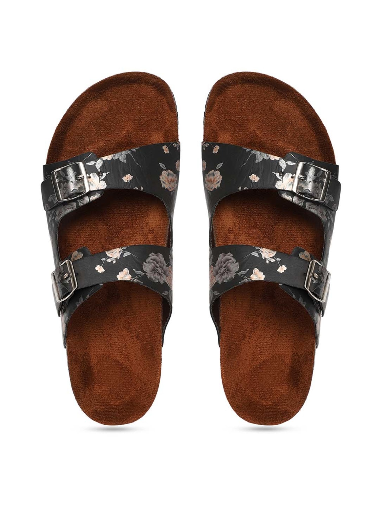 Mozafia Women's Black Casual Sandals