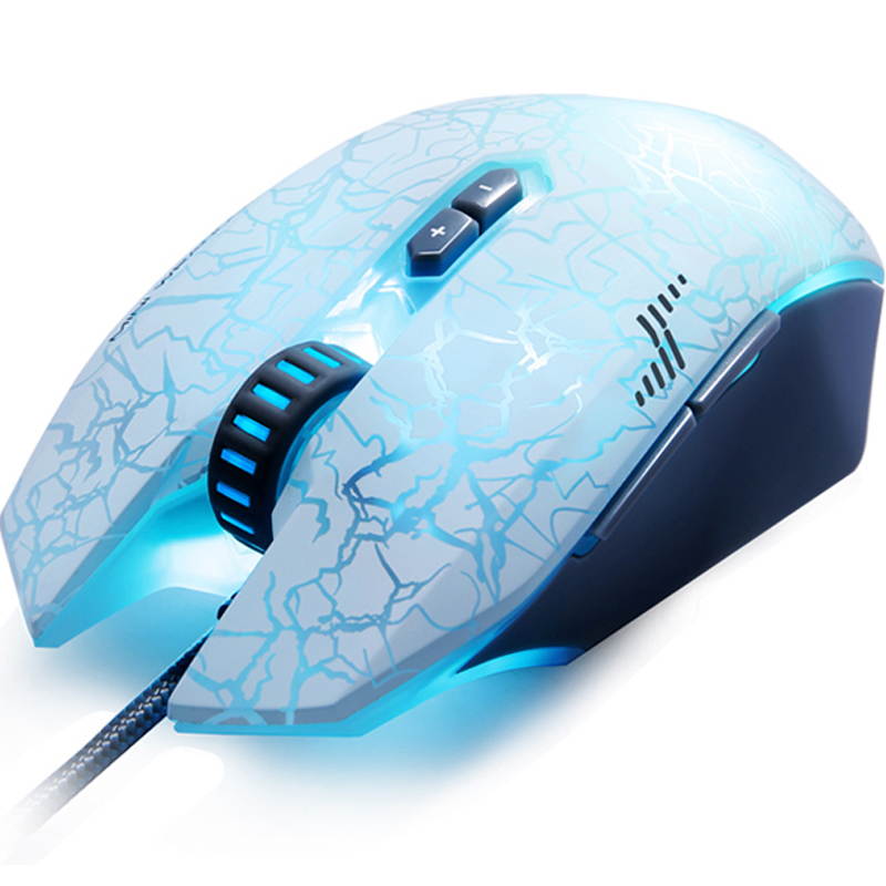 Merdia Dare-u MINI WARANGLER Edition G60 6 LED Backlight Free Switch 6 Level DPI USB Wired Gaming Mouse(white)