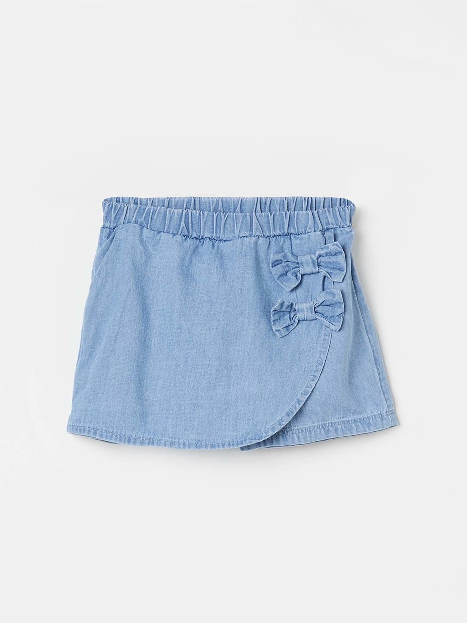 Juniors by Lifestyle Blue Cotton Regular Fit Skirt