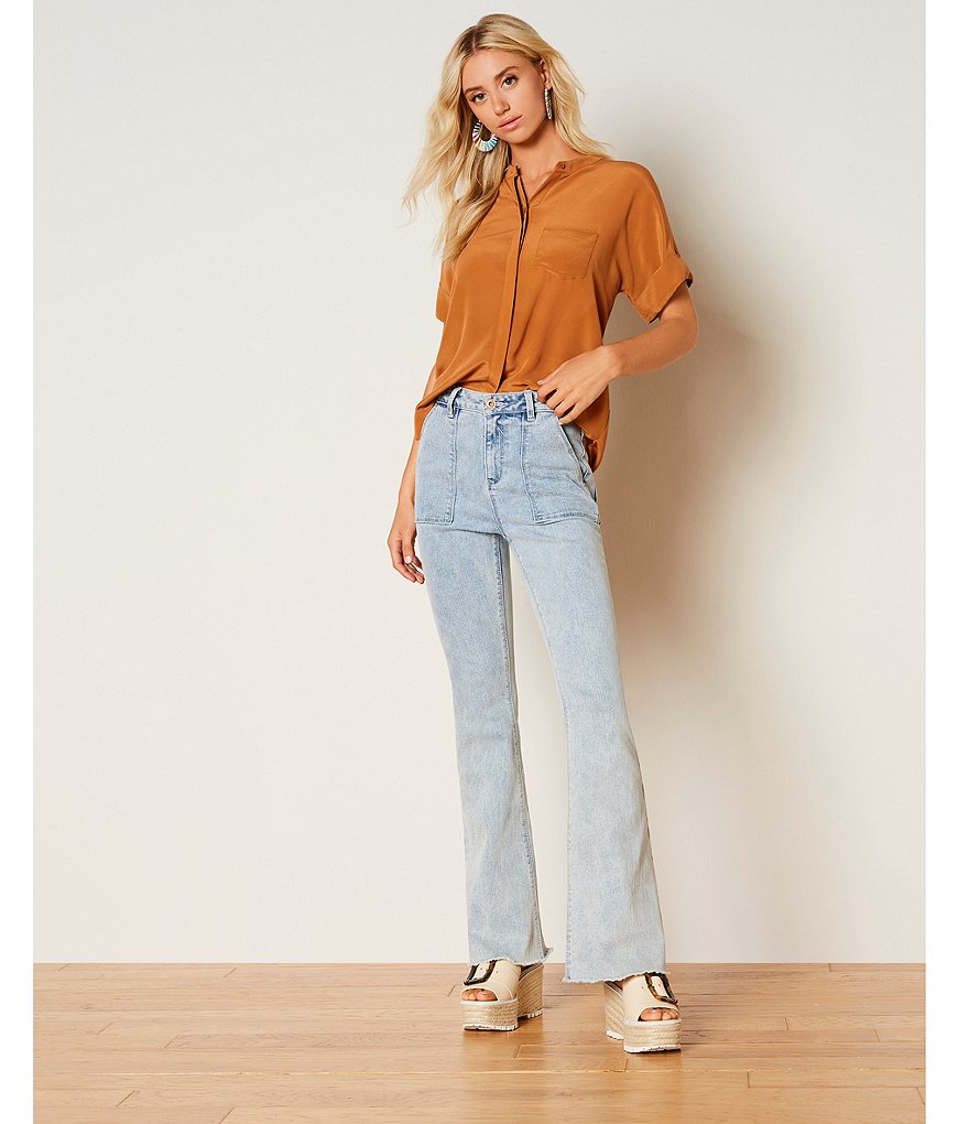 A Loves A Bootcut Mid Rise Stretch Denim Jeans