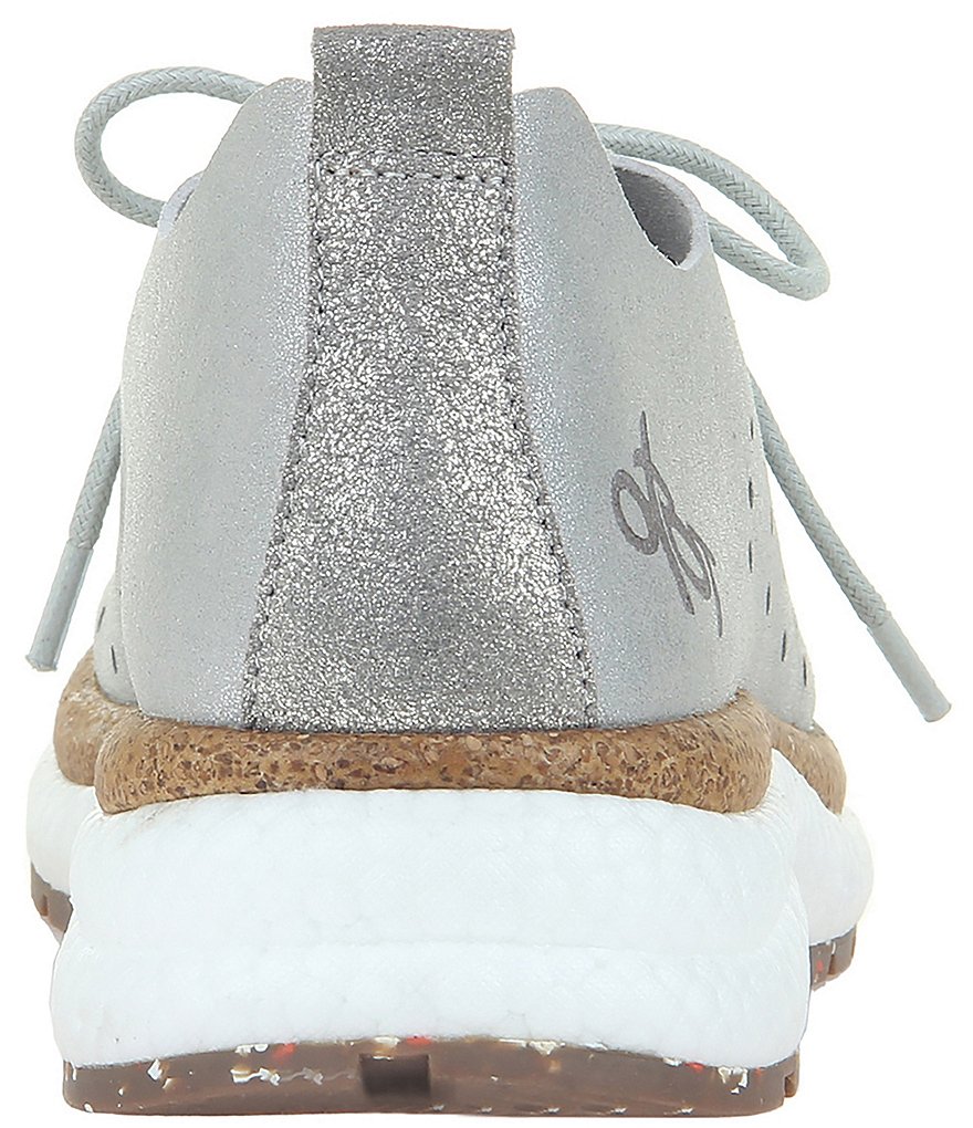 OTBT Alstead Metallic Suede Lace-Up Wedge Sneakers