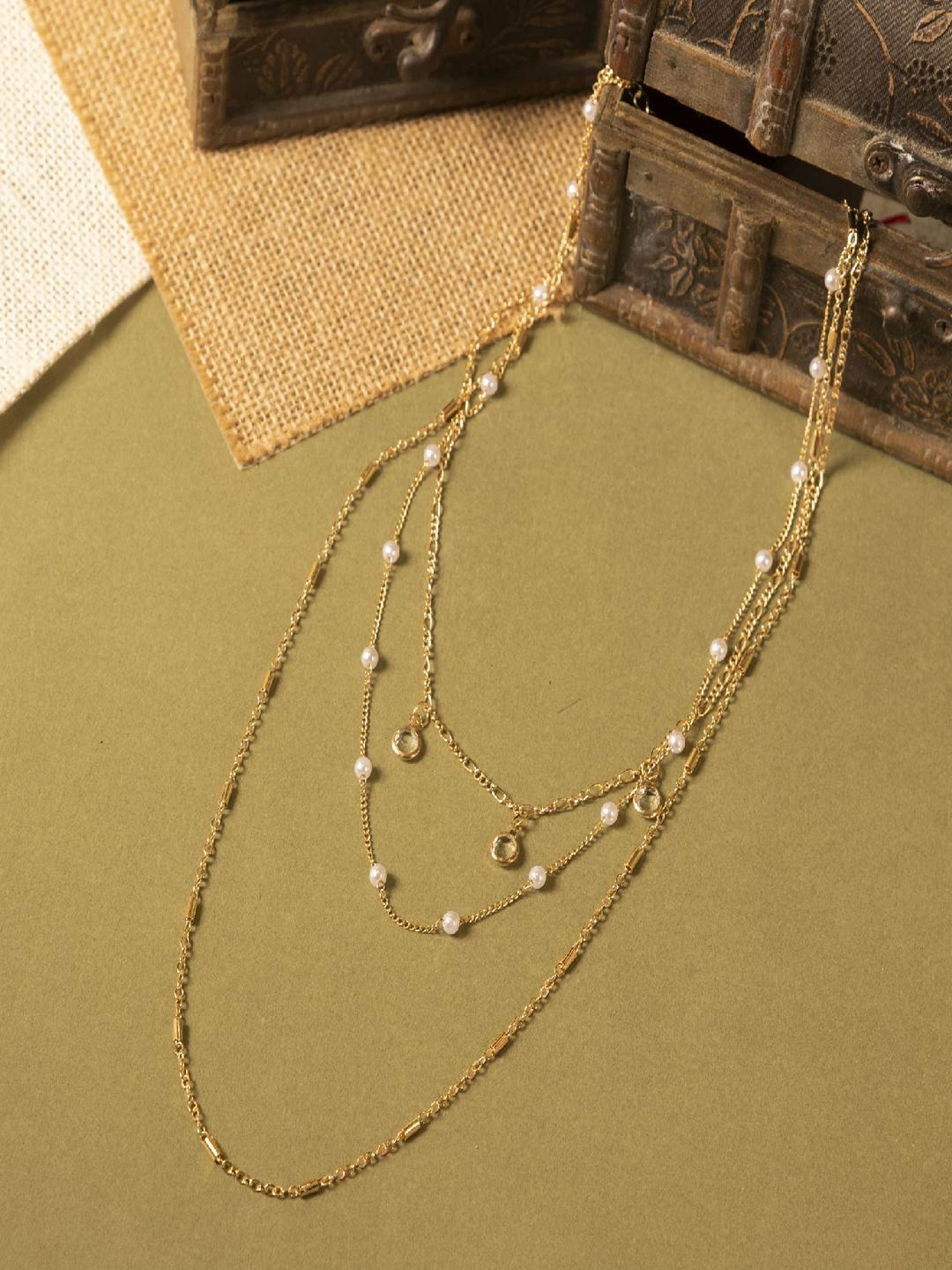 Jewelz Designer Multi Layered Necklace for Women