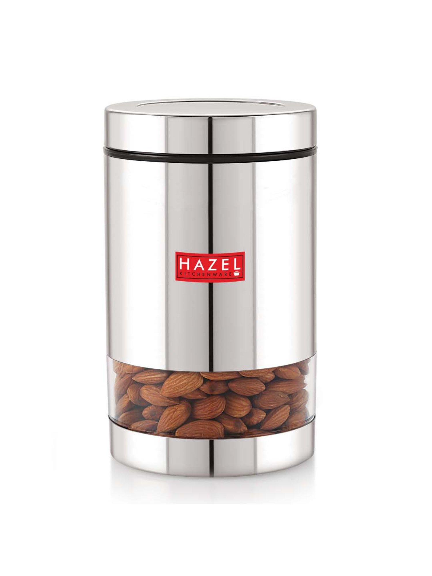HAZEL Silver Stainless Steel Container (0.7 L) - Set of 1
