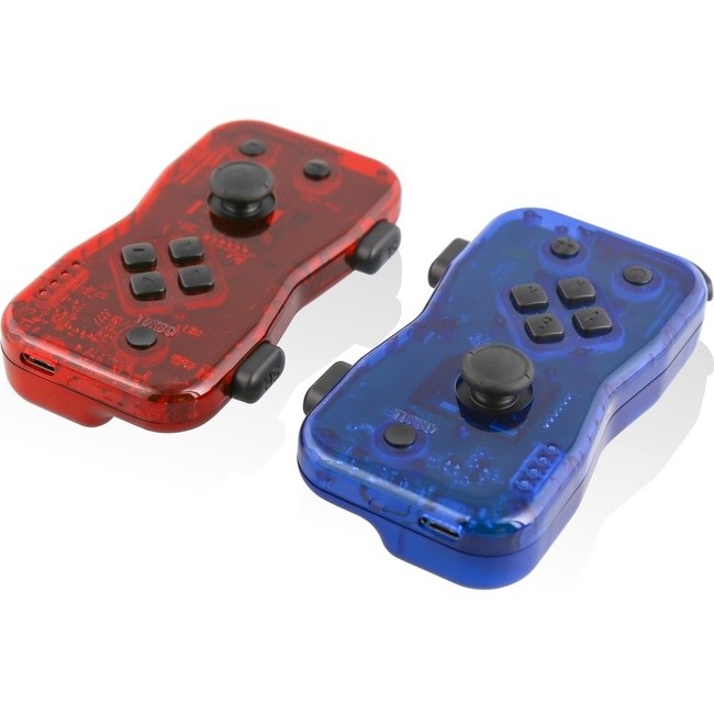 Nyko Dualies ? Pair of Motion Controllers with Included USB Type-C Charging Cable, Joy-Con Alternative for Nintendo Switch Red/Blue