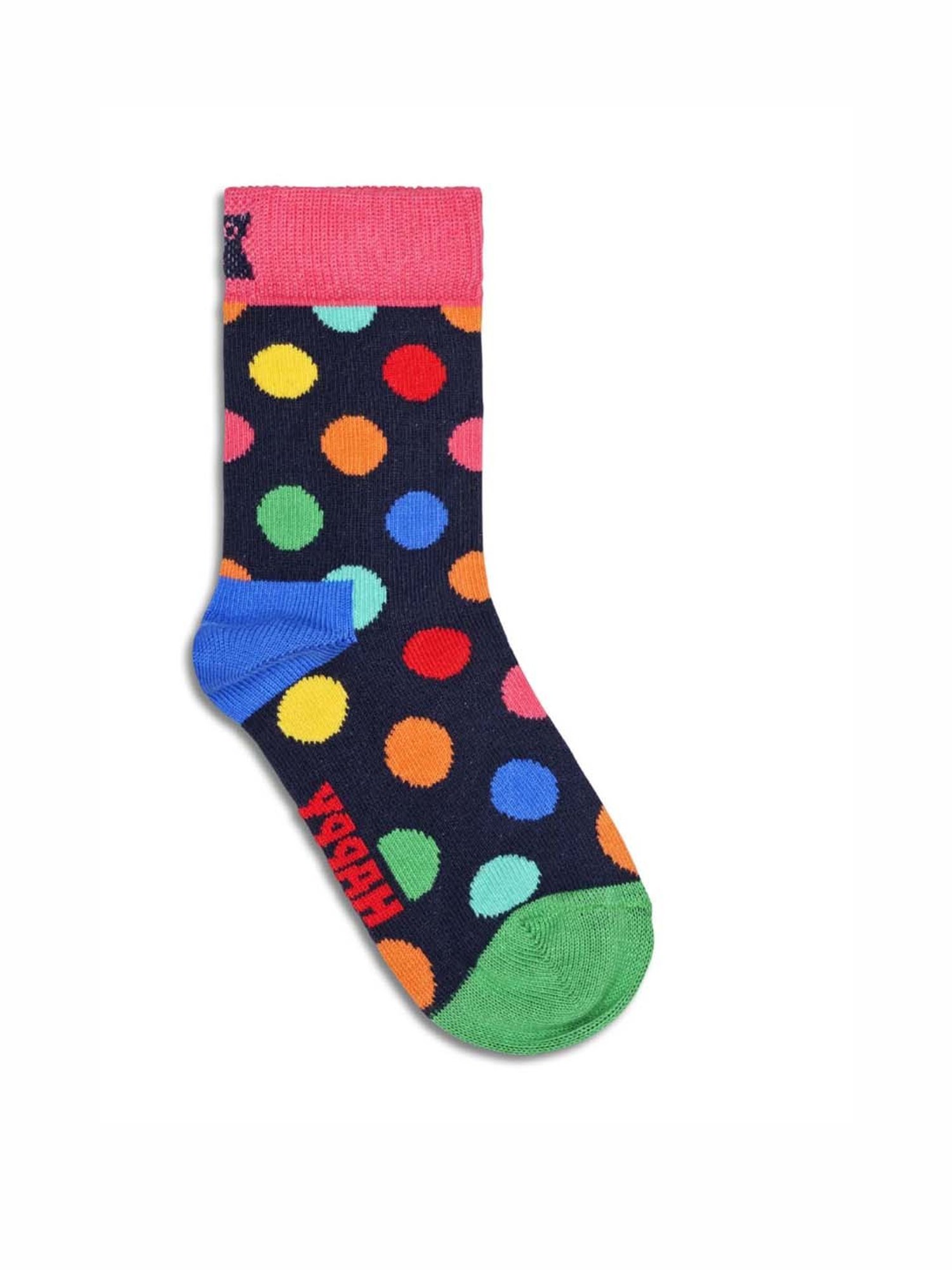 Happy Socks Kids Big Dot Multicolor Cotton Printed Socks (2-3Y)