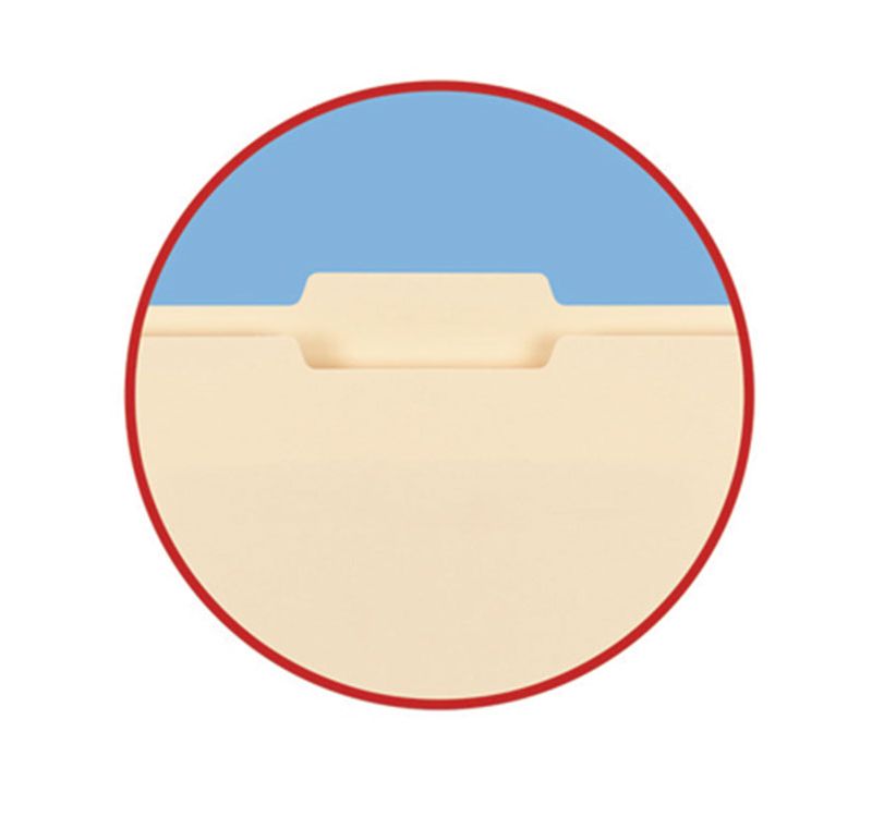 Smead File Folders 1/3 Cut Assorted One-Ply Top Tab Letter Manila 24/Pack 11928