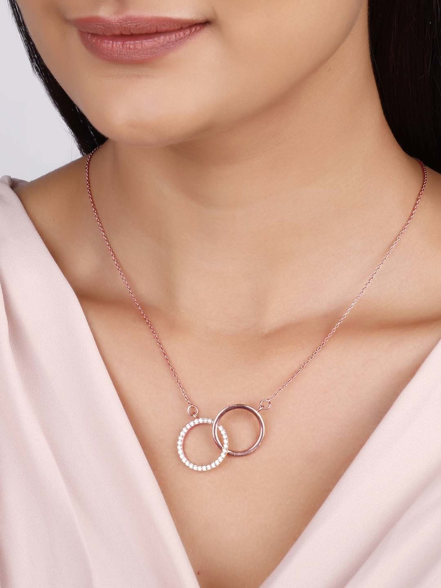 GIVA 92.5 Sterling Silver Alluring Necklace for Women