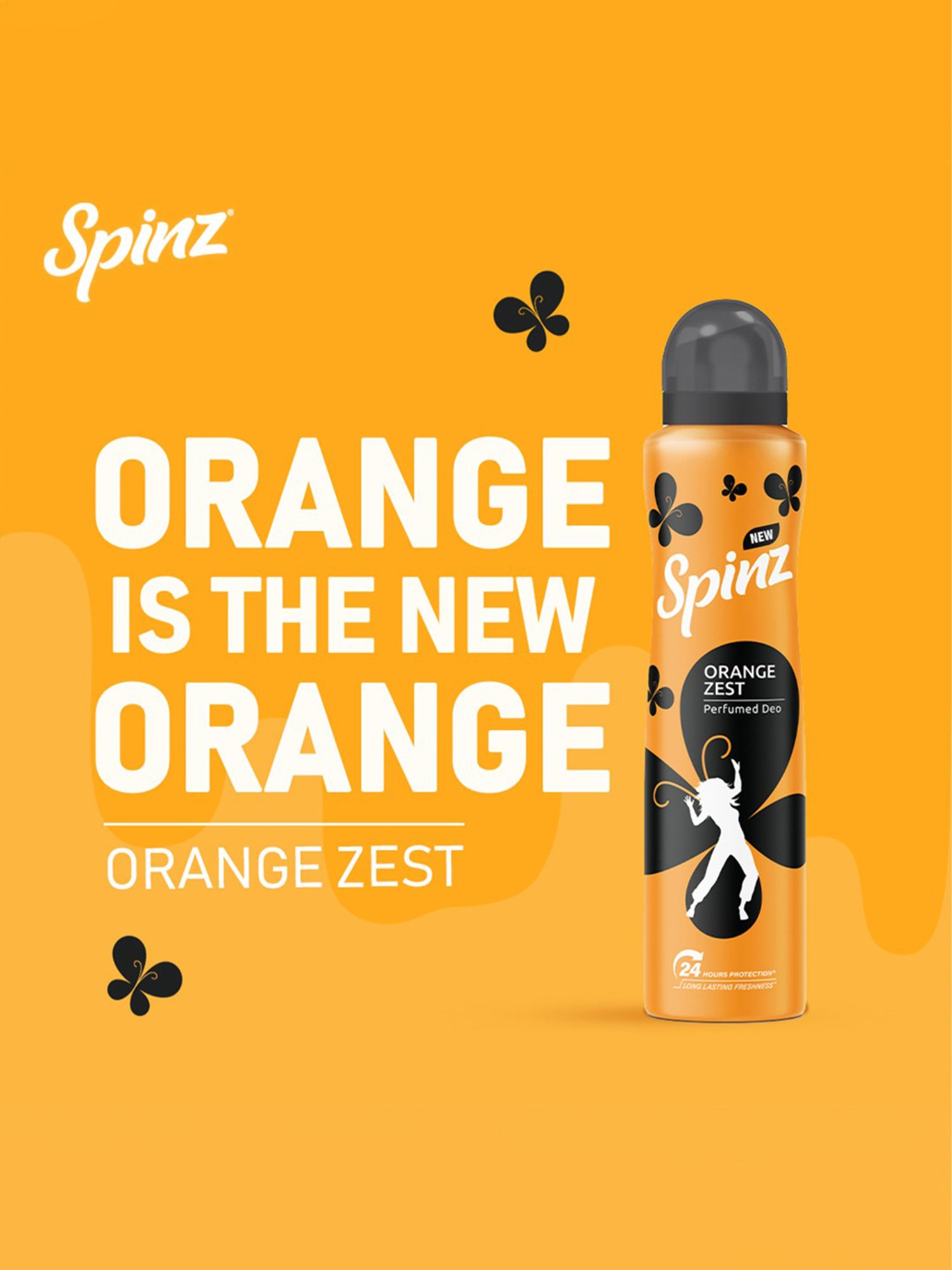 Spinz Orange Zest Perfumed Deo for Women - 200 ml