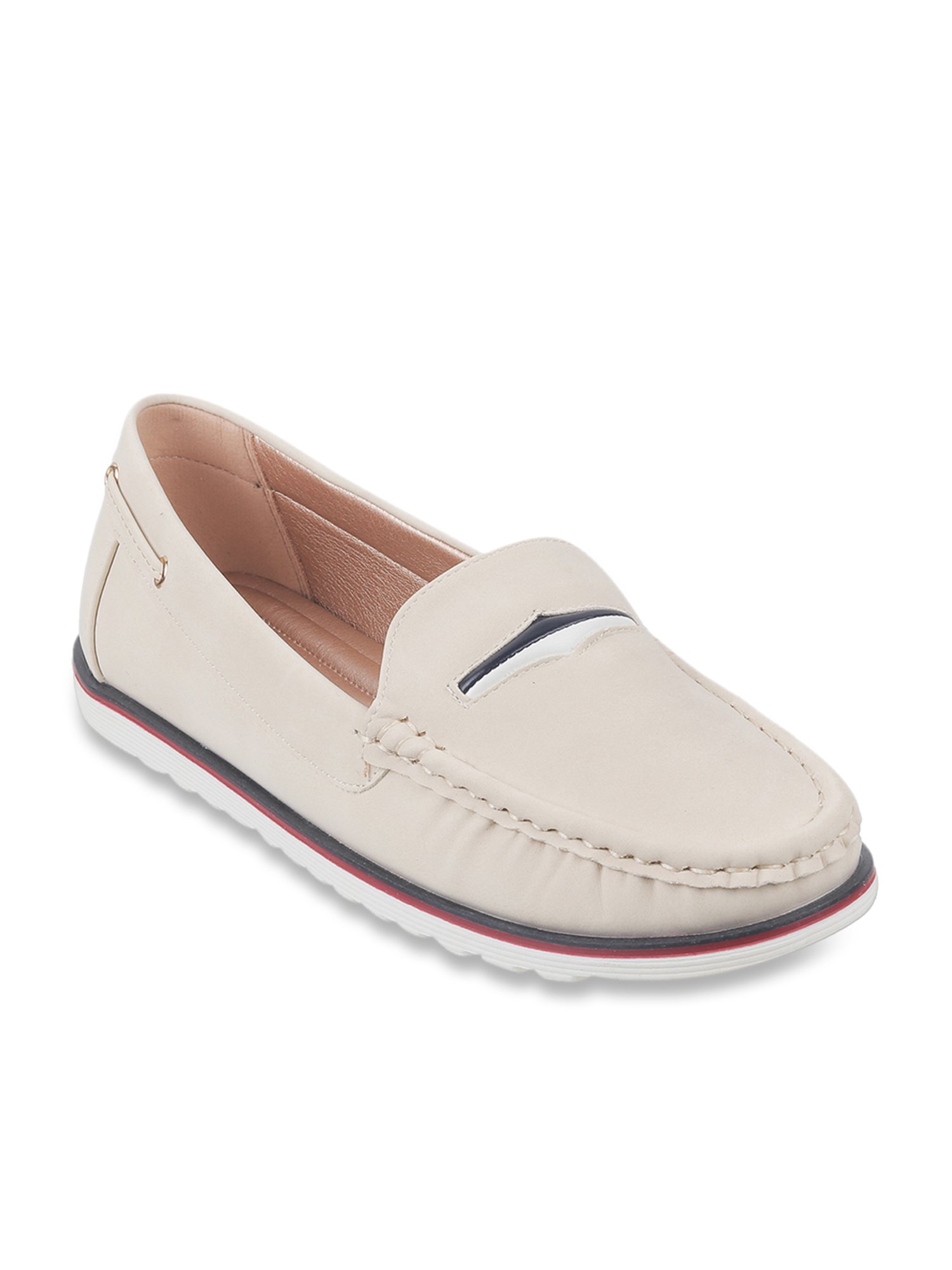 Metro Women's Beige Casual Loafers