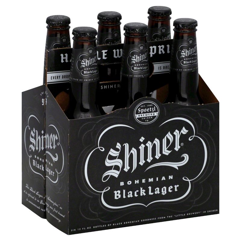 Shiner Bohemian Black Lager Beer - 6pk/12 fl oz Bottles