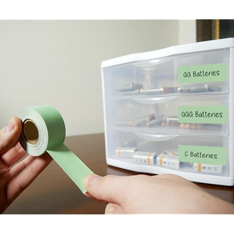 1 inch ColorCode Labeling Tape 500 inch Roll Lime