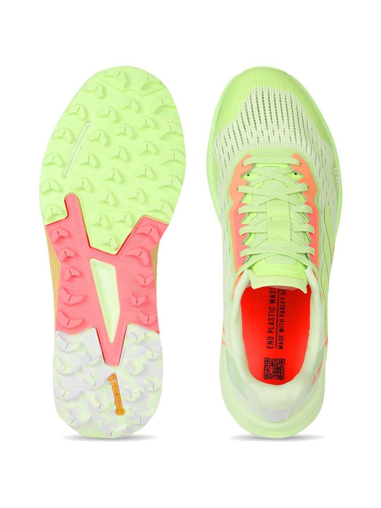 adidas Women's TERREX AGRAVIC FLOW 2 W Lime Green Outdoor Shoes