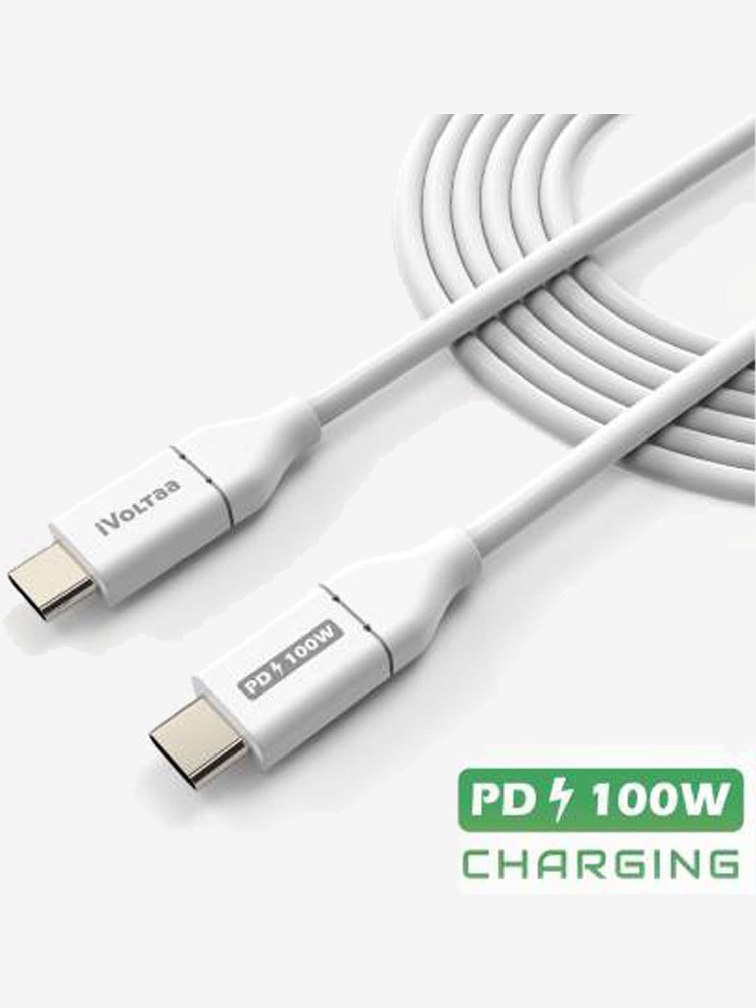 Moerdon MUC-C4C100W 100 Watt Fast Charging Data transfer Cable (Black)