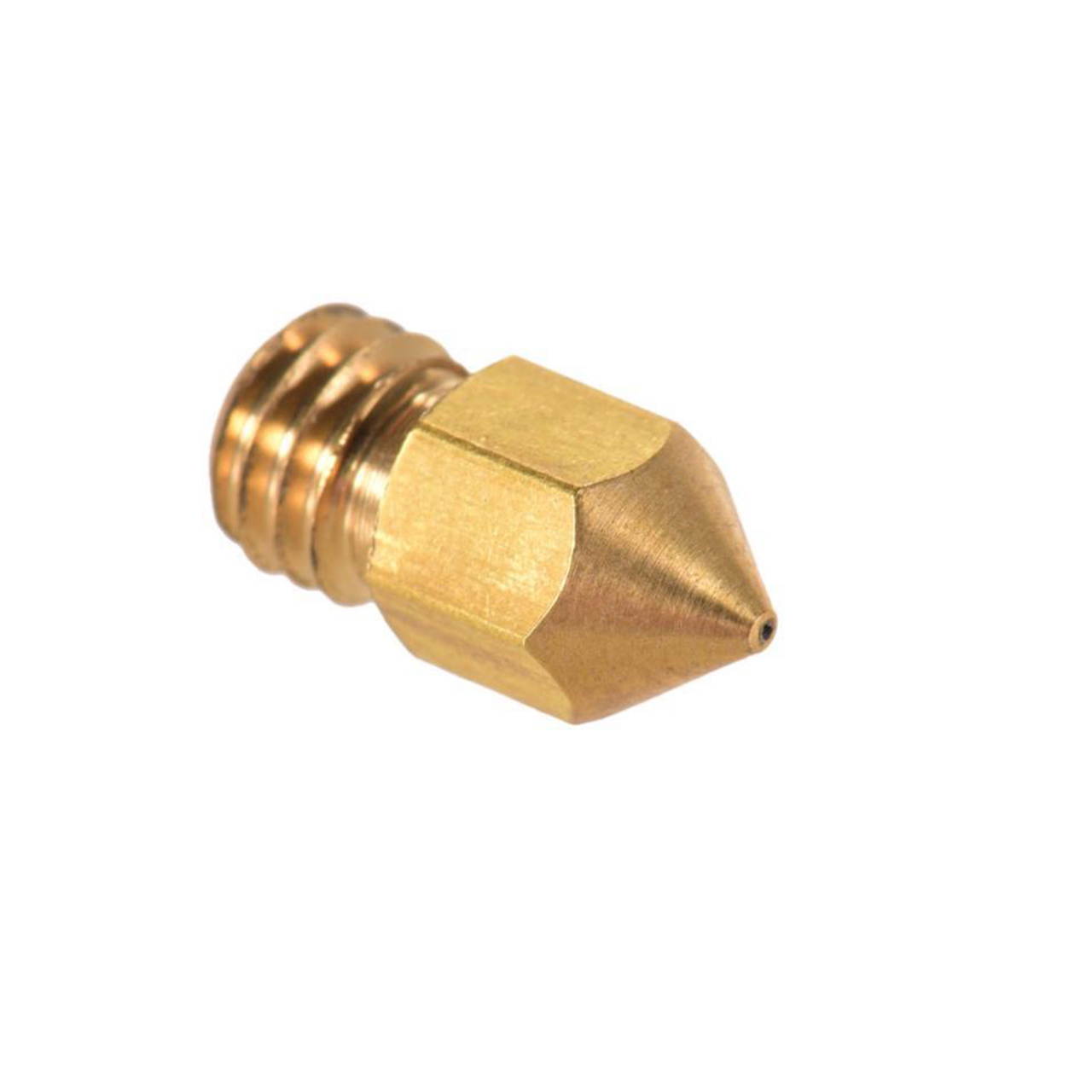 0.1mm Creality 3D Printer Nozzles Head M6 Thread Replacement for MK8 1.75mm Extruder Print, Brass 5pcs