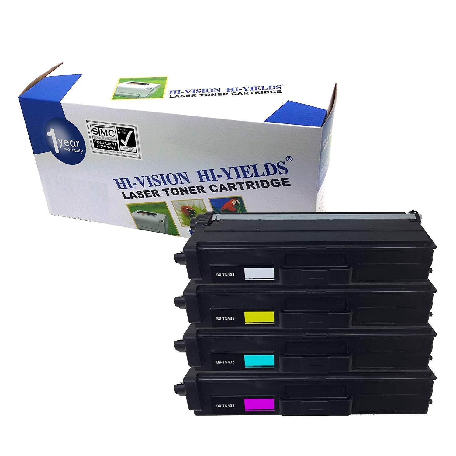HI-Vision Compatible Toner Cartridge Replacement TN-436, 4 Pack