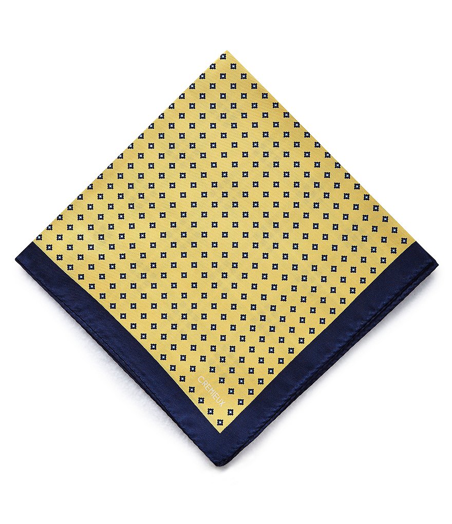 Cremieux 4-Square Woven Silk Pocket Square