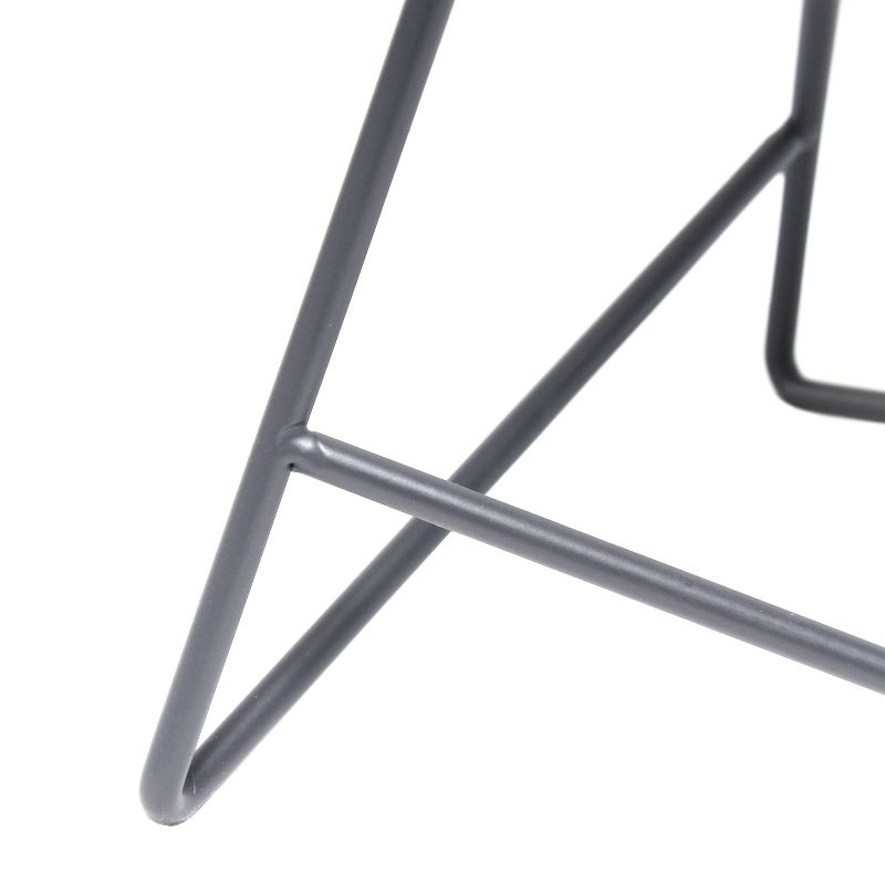 Down To The Wire Table Lamp with Fabric Shade Gray - Simple Designs