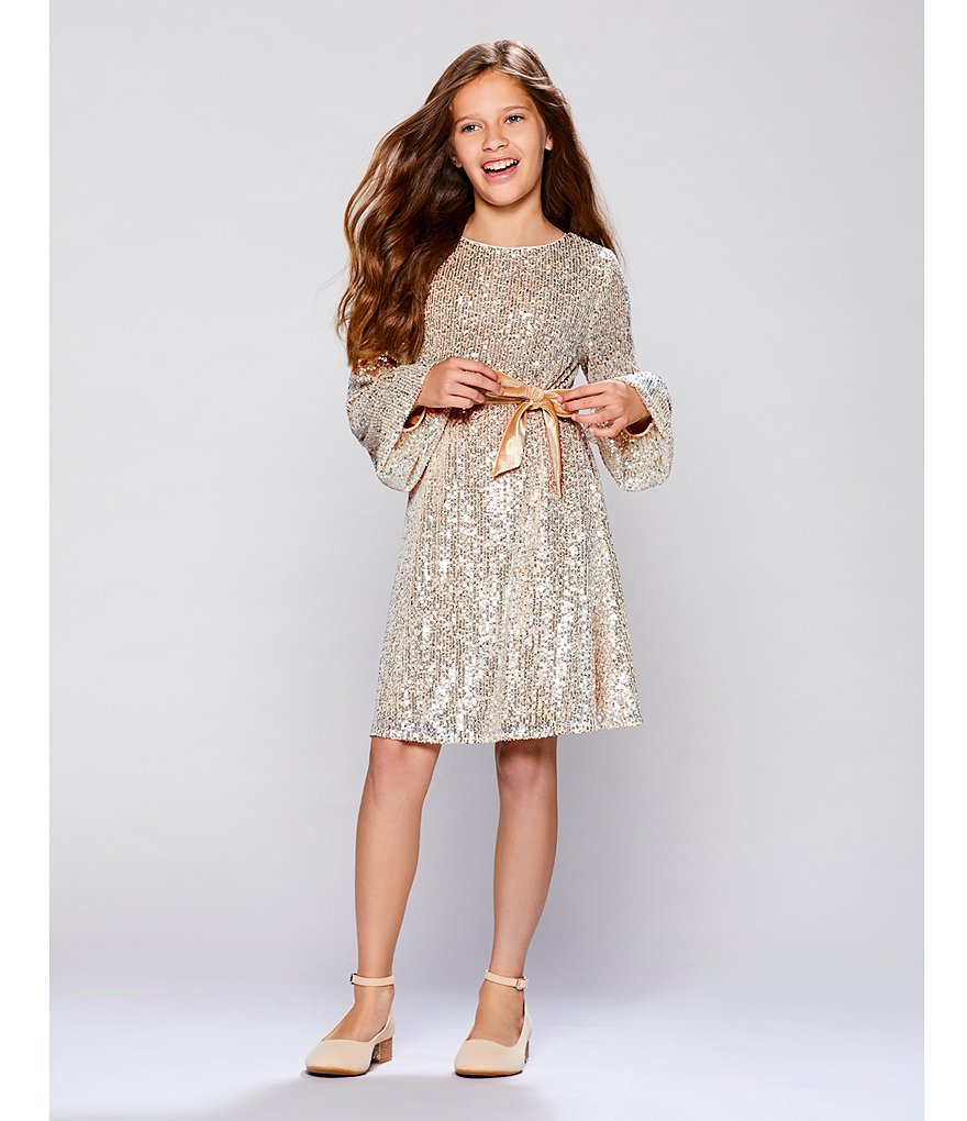 GB Girls Radiant-Girl Microfiber Ankle Strap Glitter Block Heel Dress Pumps (Youth)