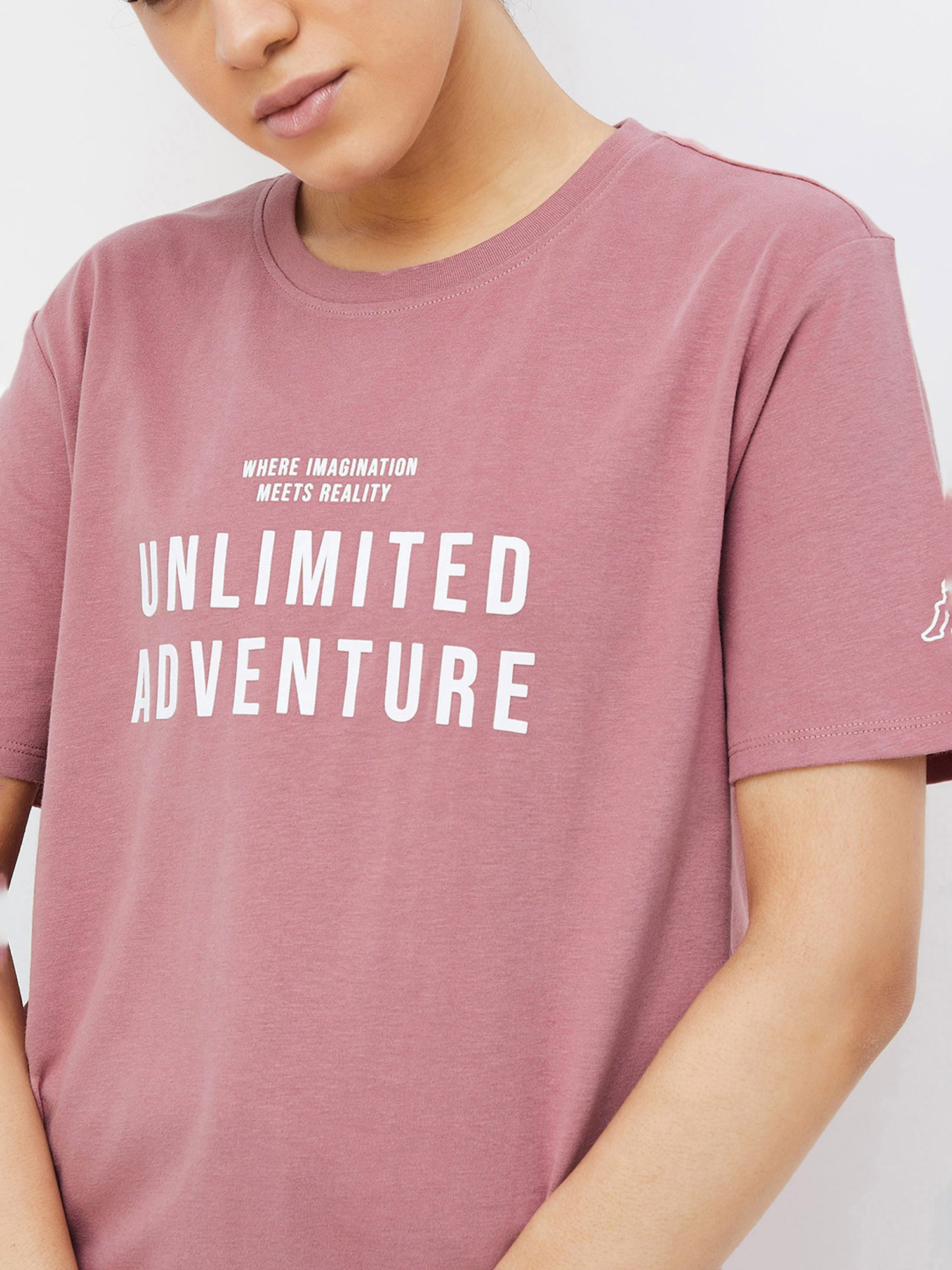 KAPPA Dusty Pink Graphic Print T-Shirt