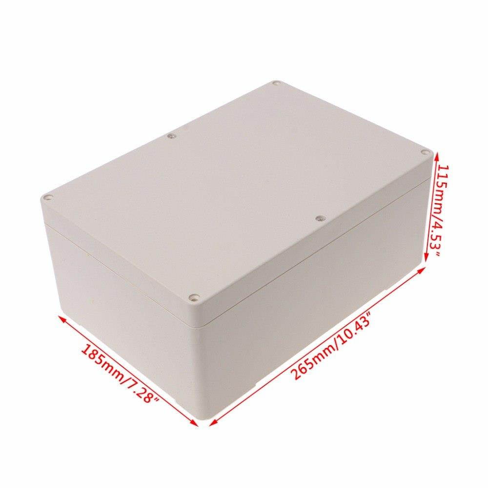 Waterproof Plastic Enclosure Case Junction Box 265mm x 185 mm x 115 mm Junction Box