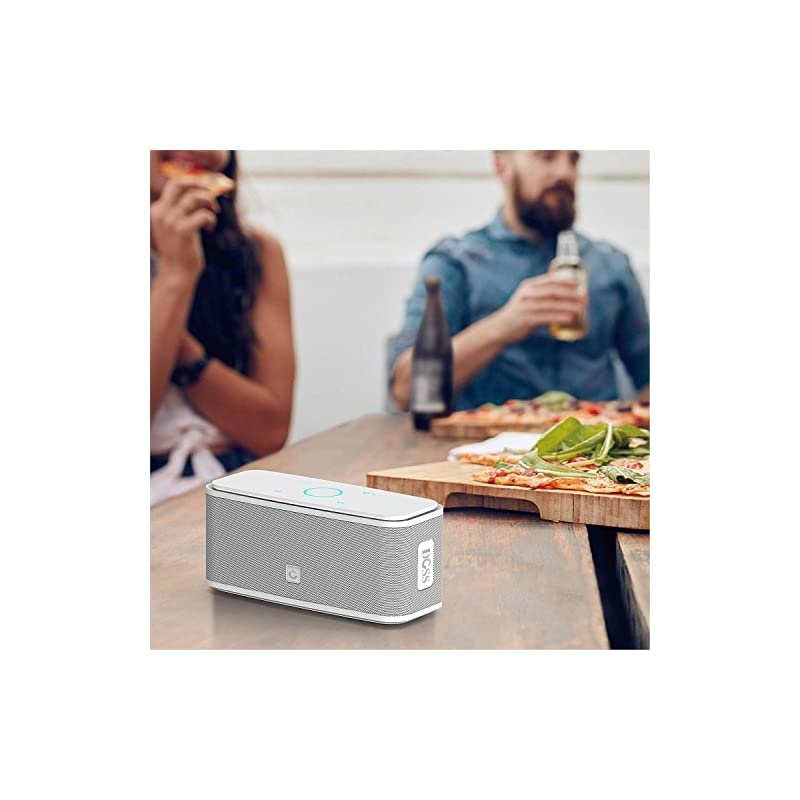SoundBox Touch Portable Wireless Bluetooth Speakers with 12W HD Sound and Bass 20H Playtime Handsfree Speakers for Home Outdoor TravelWhite