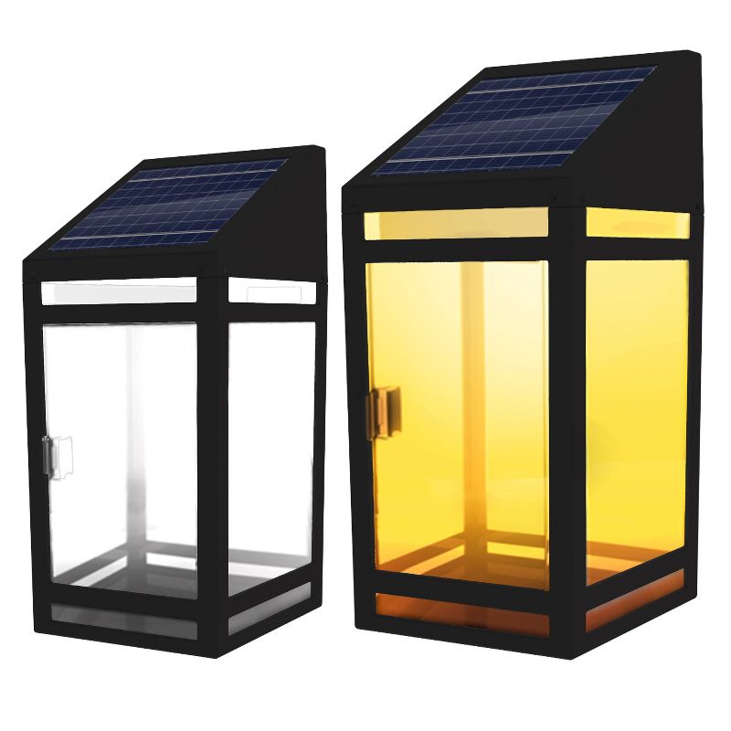 LED Wall Panel Outdoor Lanterns Black - Techko