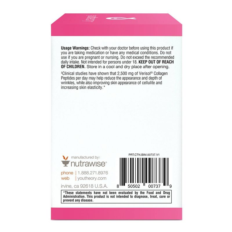 Youtheory Beauty Instant-Mix Powder Packets - 15ct