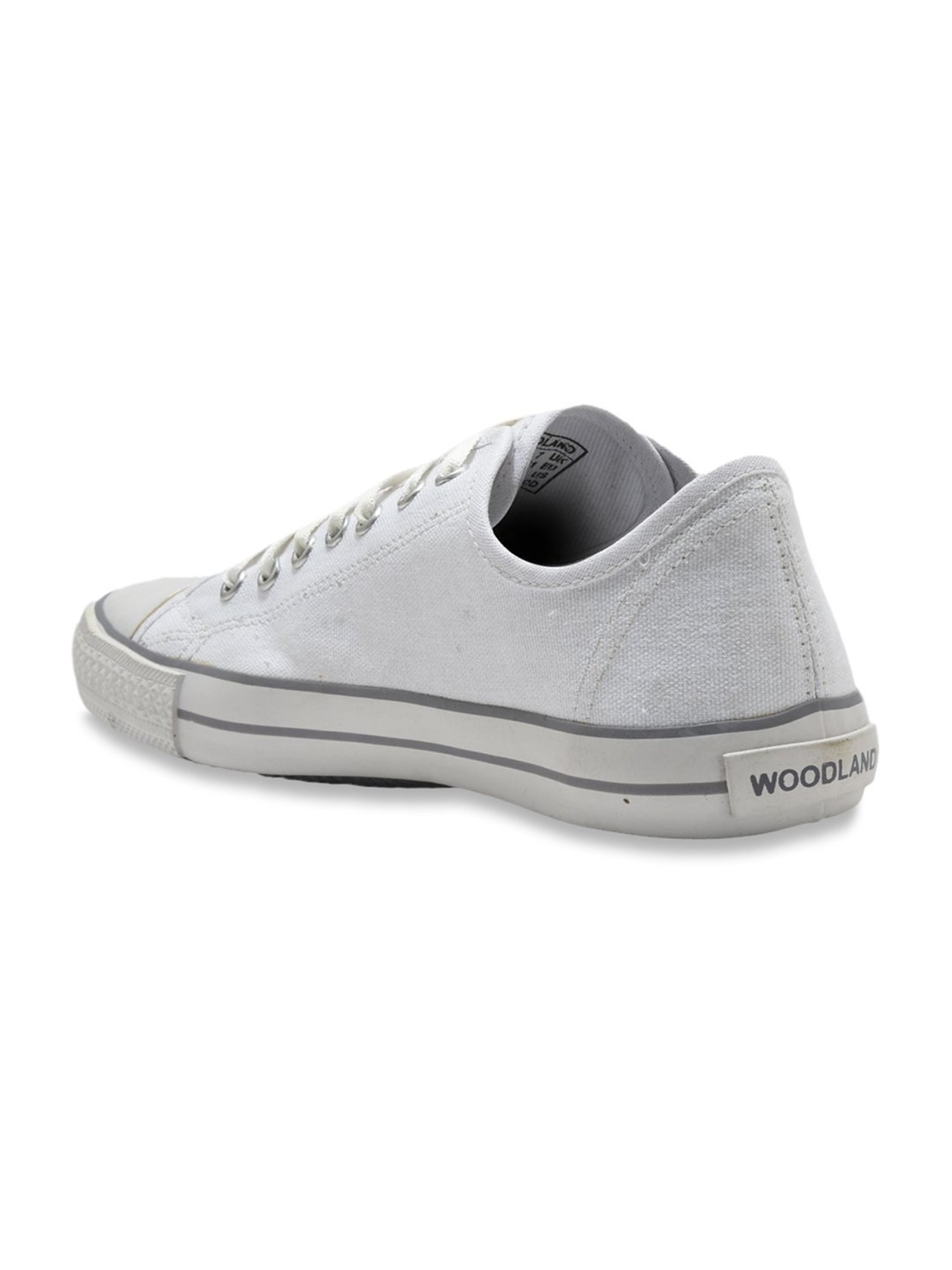Woodland Men's White Casual Sneakers