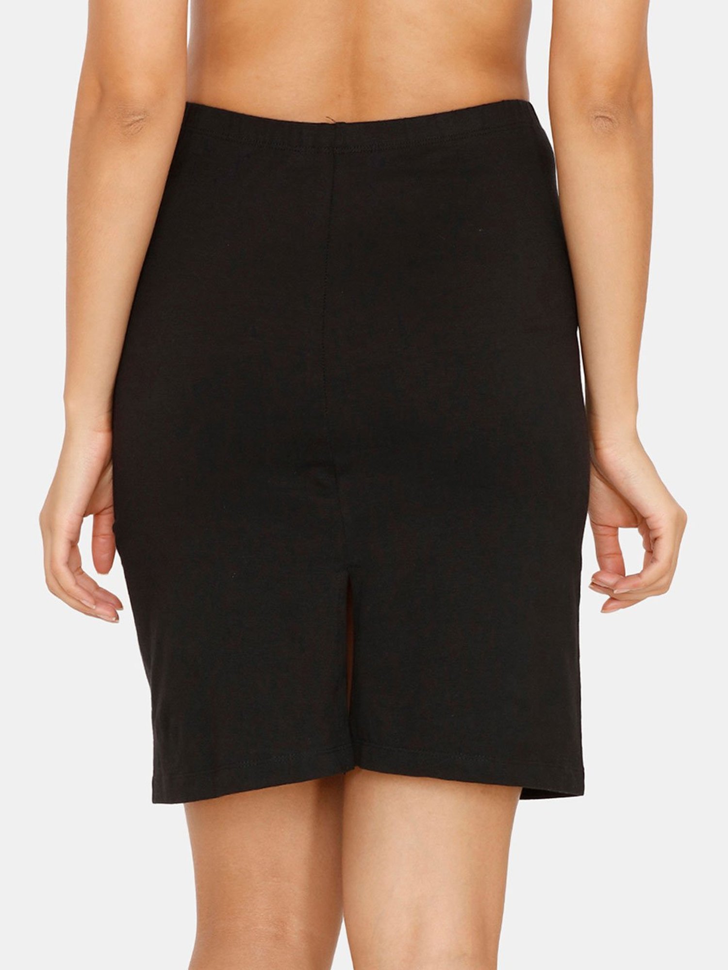 Zivame Black Above Knee Skirt