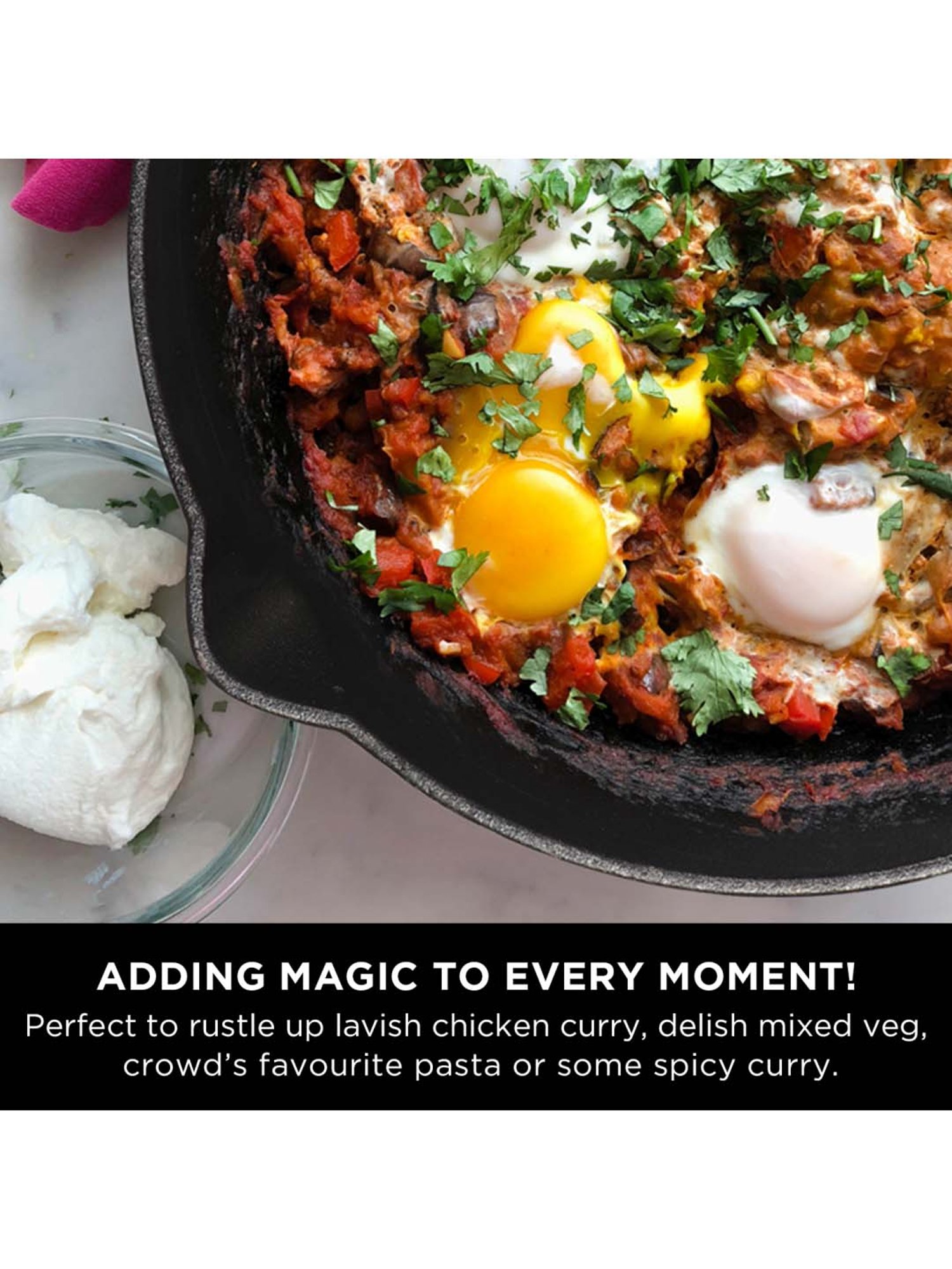 Meyer Pre-Seasoned Cast Iron 22cm Frypan/Skillet