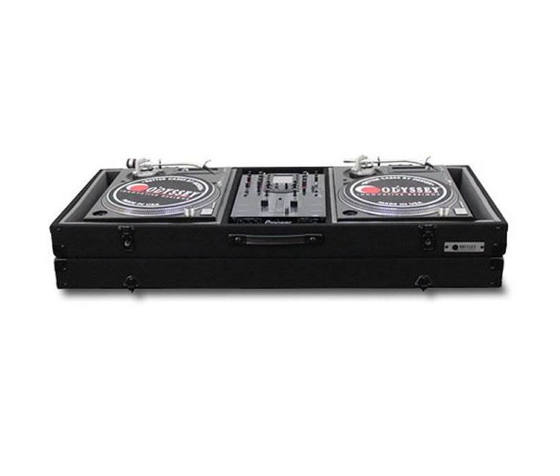 Odyssey Economy Battle Mode Pro DJ Turntable Mixer Coffin Case - Black (2 Pack)